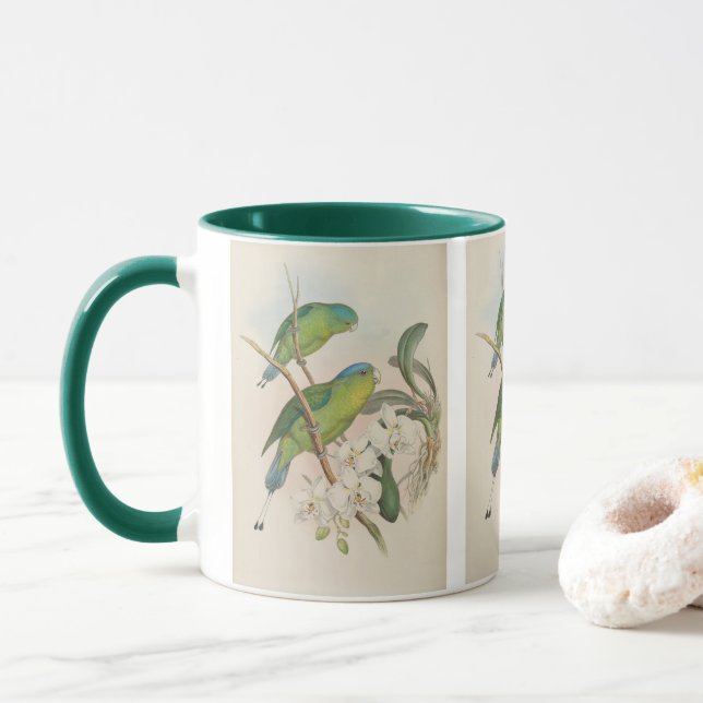 Mug Perroquet à queue en raquette des Philippines par  (Avec donut)