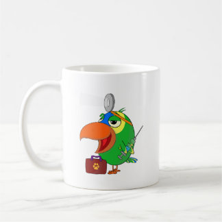 Mug Perroquet amusant Amazon Parrot Vet working Parrot