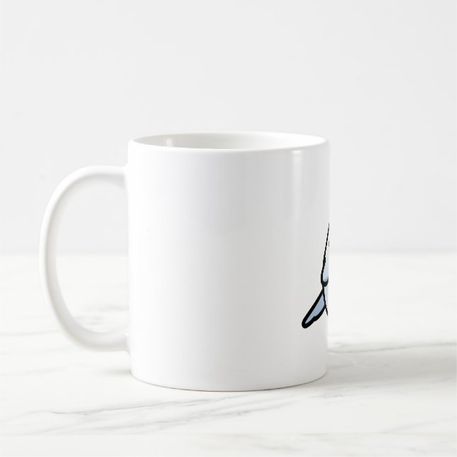 Mug Perroquet blanc-bleu de Chubby (Gauche)