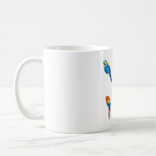 Mug Perroquet de Macaw Plaisir � art animal mignon
