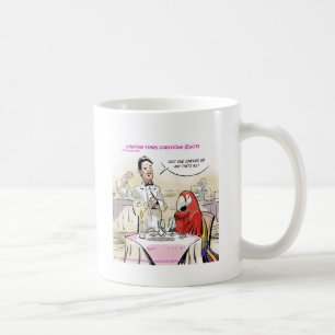 Mug Perroquet Dîner Élégant Drôle