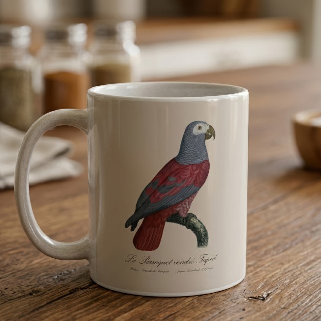 Mug Perroquet Gris du Congo Facteur Rouge Psittacus Er (African Grey Parrot Red Factor Psittacus Erithacus. Coffee Mug )