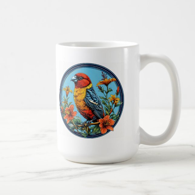 Mug Perroquet mandrinier oiseau coloré (Droite)
