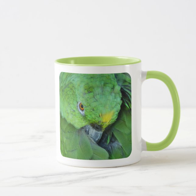 Mug Perroquet vert d'Amazone (Droite)