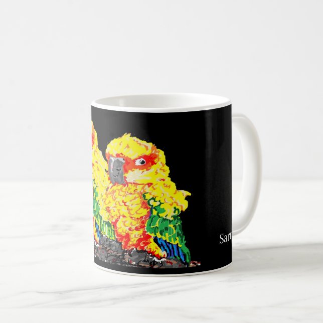 Mug : Perroquets (Devant droit)