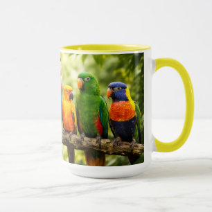 Mug Perroquets Colorés dans la Nature