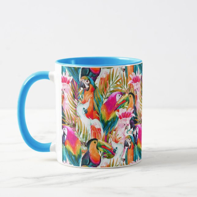 Mug Perroquets et palmettes (Gauche)
