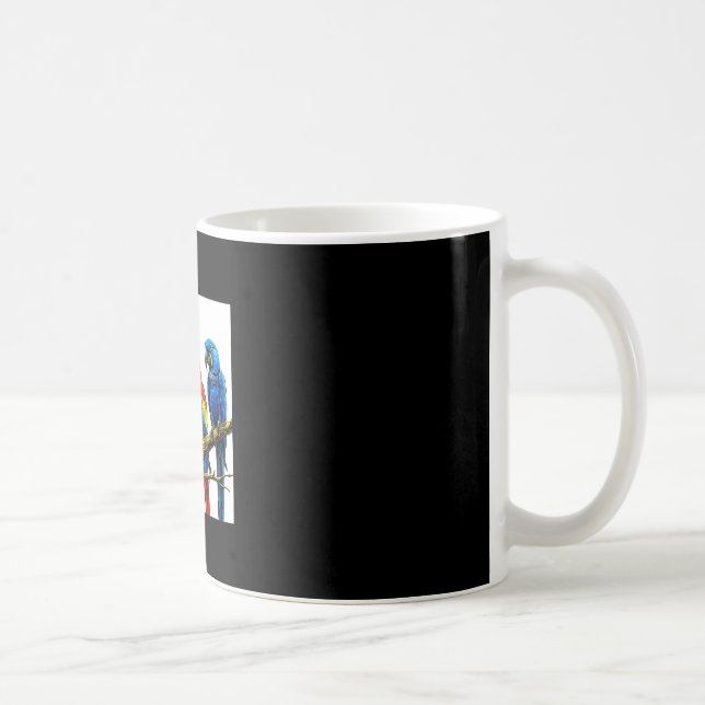 Mug Perroquets oiseaux tropicaux hawaii fête plage été (Droite)