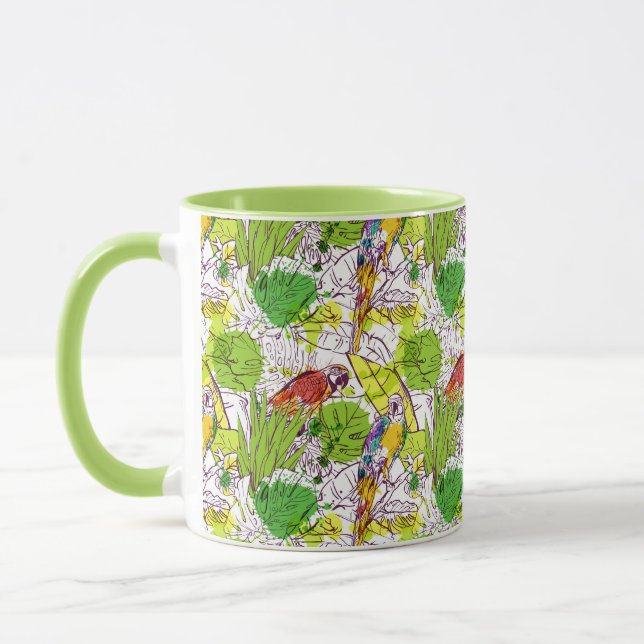 Mug Perroquets tropicaux (Gauche)