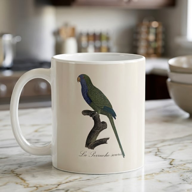 Mug Perruche Moine, Myiopsitta Monachus (Monk Parakeet or Monk Parrot, Myiopsitta Monachus. Coffee Mug)