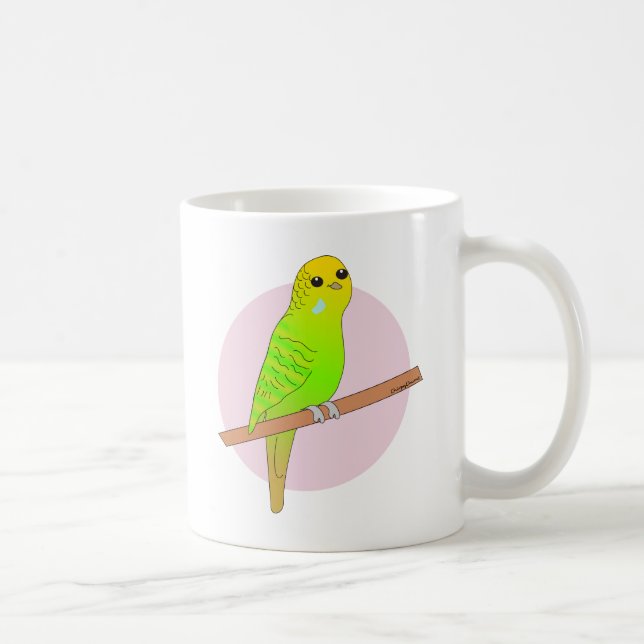 Mug Perruche verte mignonne (Droite)
