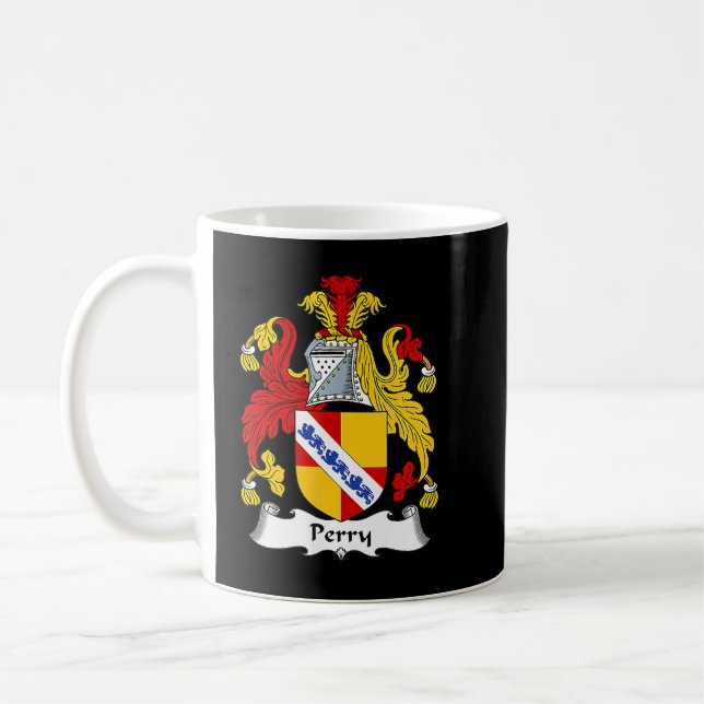 Mug Perry Coat d'armoiries Famille Crest  (Gauche)