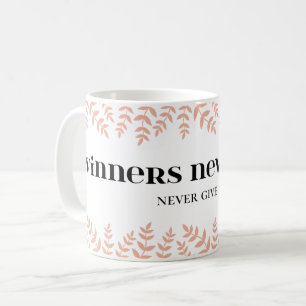 Mug Persistance des gagnants : Citation de vie motivat