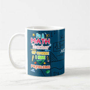 Mug PersonaIizé professeur de mathématiques