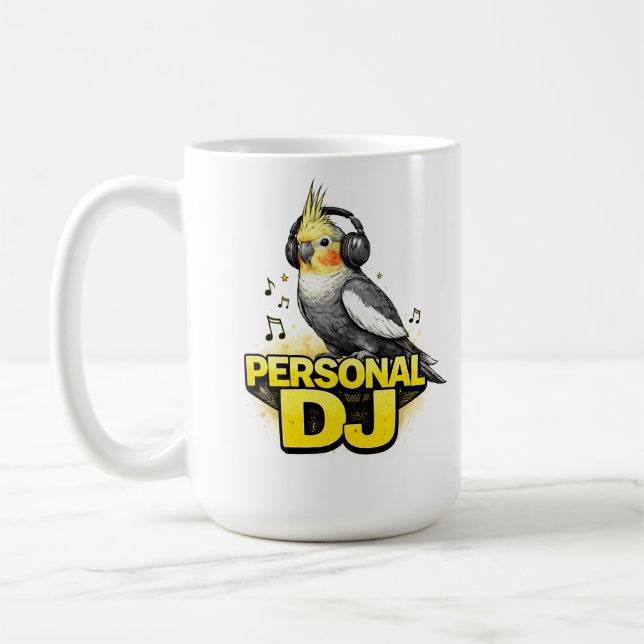 Mug Personal DJ Cockatiel (Gauche)