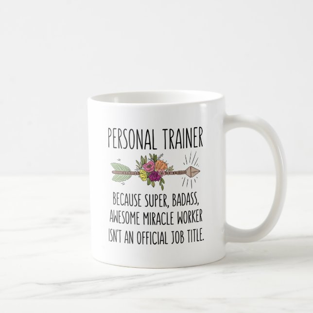 Mug Personal Trainer Drôle Idée Cadeau (Droite)
