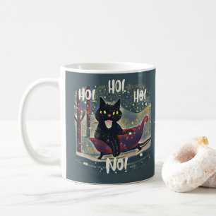 Mug Personalisé Naughty Black Chat Sled anti Noël