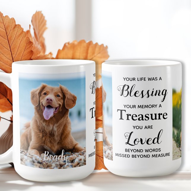 Mug Personalisé Pet Memorial Chien Perte Keepsaké Phot (Créateur téléchargé)