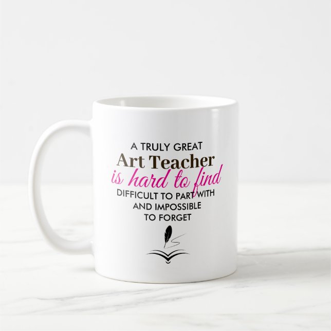 Mug Personalized Art Teacher Appreciation gift (Gauche)