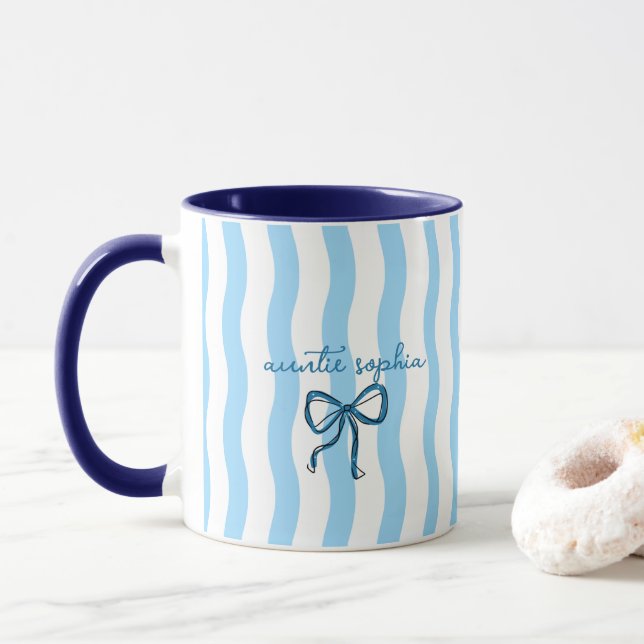 Mug Personalized Aunt to Be (Avec donut)