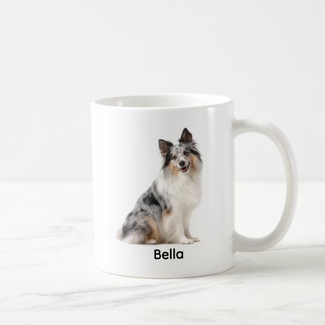 Mug Personalized Blue Merle Sheltie I Own You (Droite)