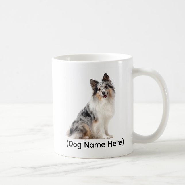 Mug Personalized Blue Merle Sheltie I Own You (Droite)