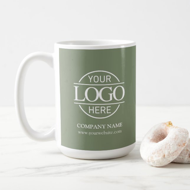 Mug Personalized Business Logo Custom Company Gift (Avec donut)