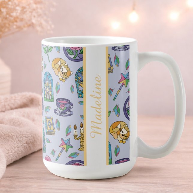 Mug Personalized Cats Beauty and the Beast Book Girl (Créateur téléchargé)
