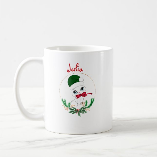 Mug Personalized Christmas kitty – Holiday (Gauche)