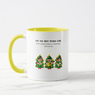 Mug Personalized Christmas Tree  "Best Friend Ever" 