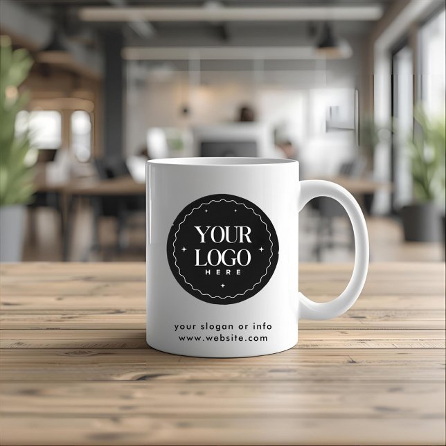 Mug Personalized Company Logo  | Custom Business Gift  (Créateur téléchargé)