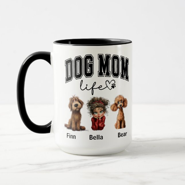 Mug Personalized Dog Mom photo – Happy Mother’s Day (Gauche)