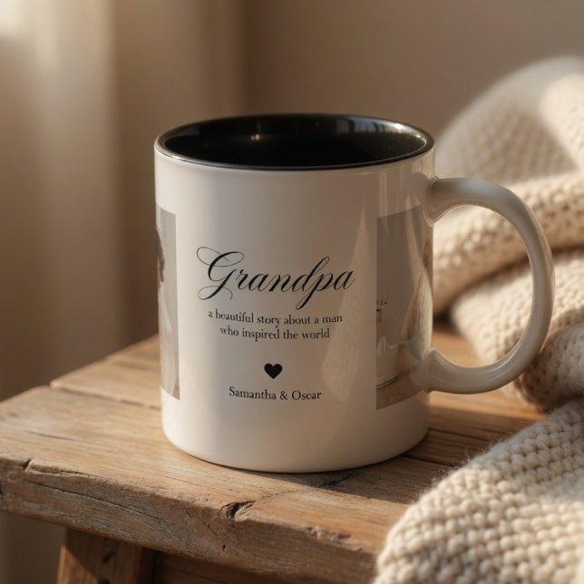 Mug Personalized Grandpa Photo  (Créateur téléchargé)