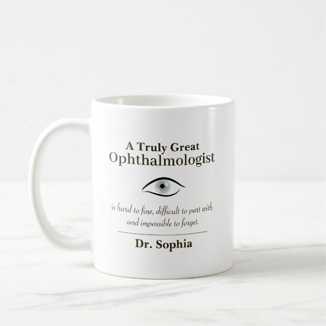 Mug Personalized Great Ophthalmologist Gift (Gauche)