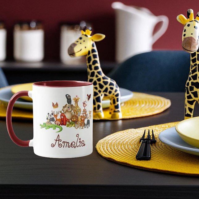 Mug Personalized Kid's animals  (Créateur téléchargé)