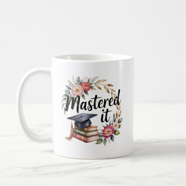 Mug Personalized Mastered It Graduation (Gauche)