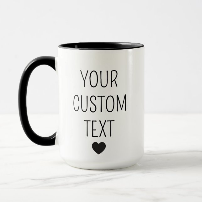 Mug Personalized Mug, Custom Mug, customizable coffee (Gauche)