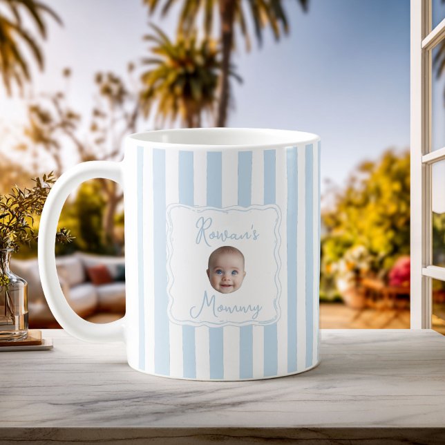 Mug Personalized New Mom Baby Name Face Photo (Créateur téléchargé)