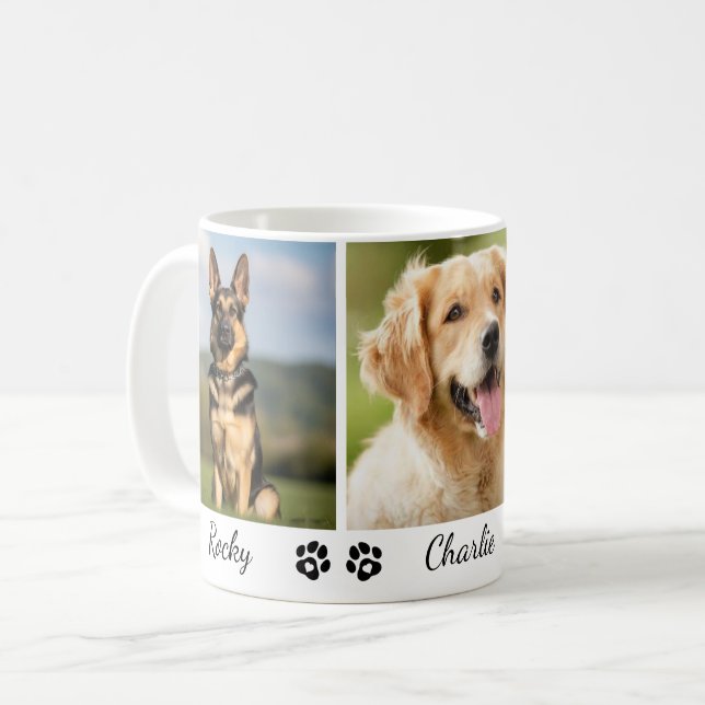 Mug Personalized Pet Photo Collage For Pet Lovers (Devant gauche)