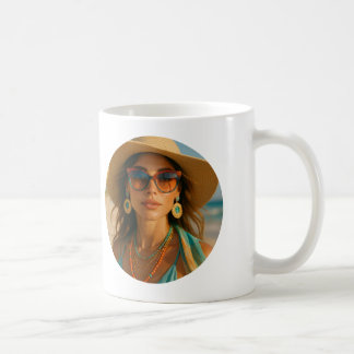 Mug Personalized Photo Retro Bahamas Tropical Beach
