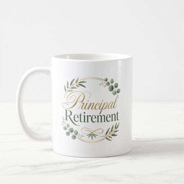 Mug Personalized Principal Retirement Gift (Gauche)