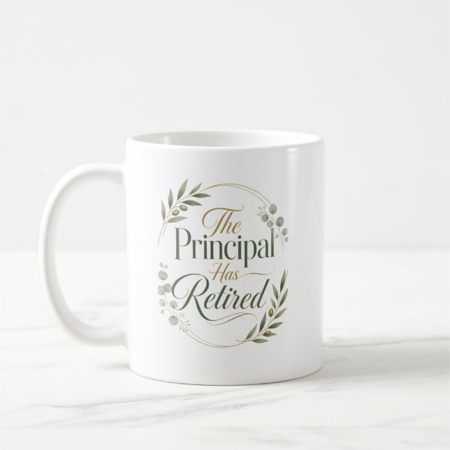 Mug Personalized Principal Retirement Gift (Gauche)