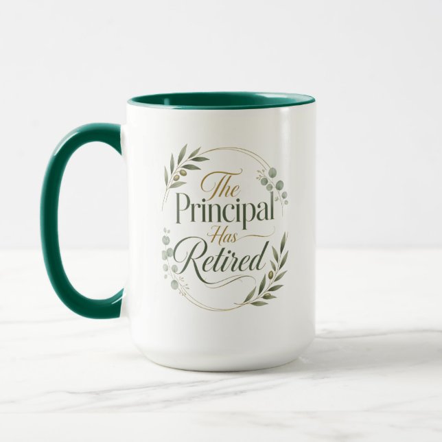 Mug Personalized Principal Retirement Gift (Gauche)
