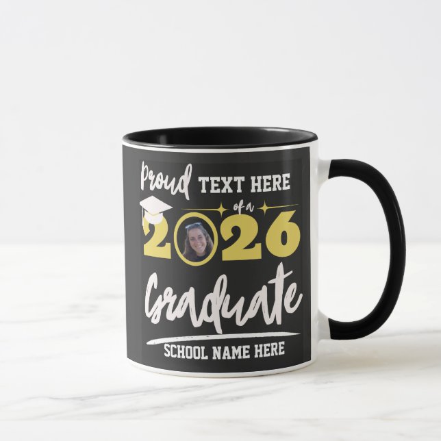 Mug Personalized Proud Family Graduation Class of 2026 (Droite)