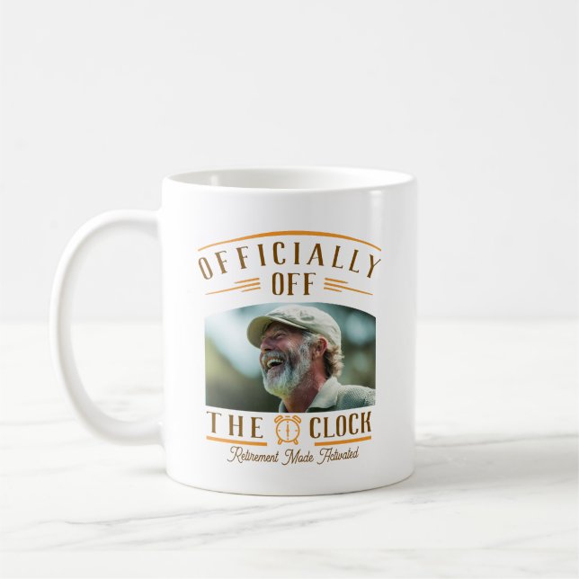 Mug Personalized Retiree Party Favor Retirement Photo  (Gauche)