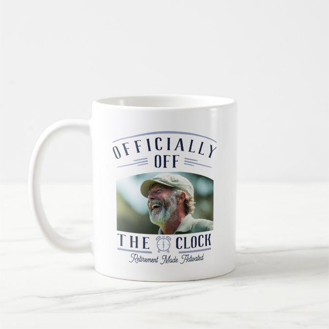 Mug Personalized Retiree Party Favor Retirement Photo  (Gauche)