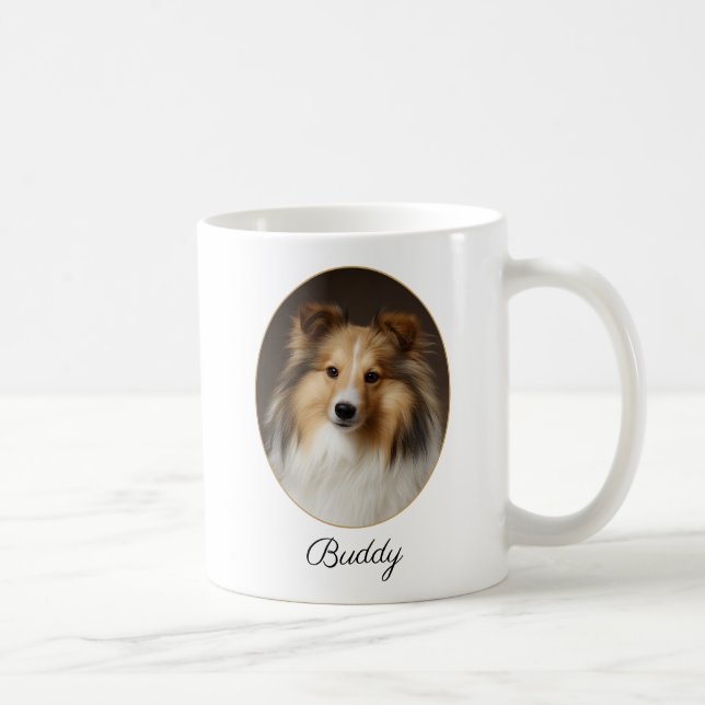 Mug Personalized Sable Sheltie by My Side (Droite)