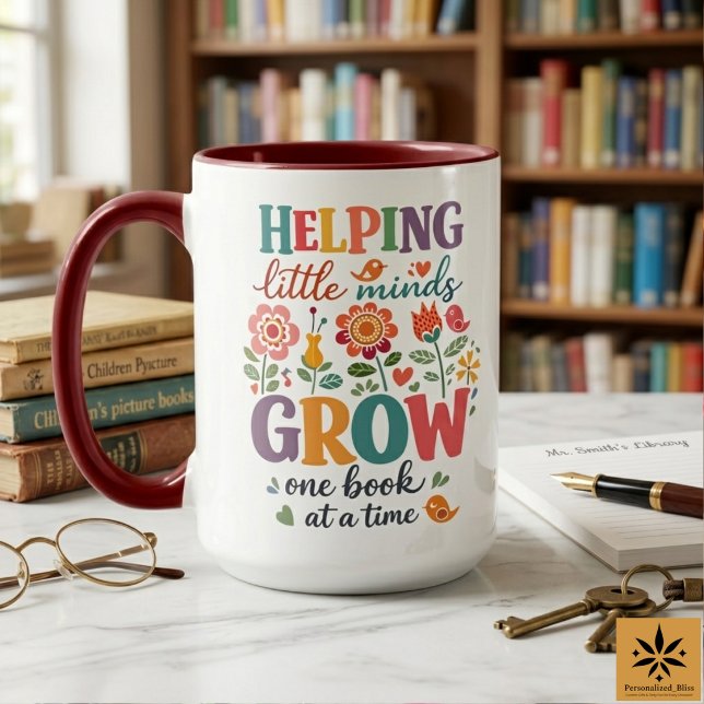 Mug Personalized School Librarian | Happy School  (Personalized School Librarian | Happy School Mug
)