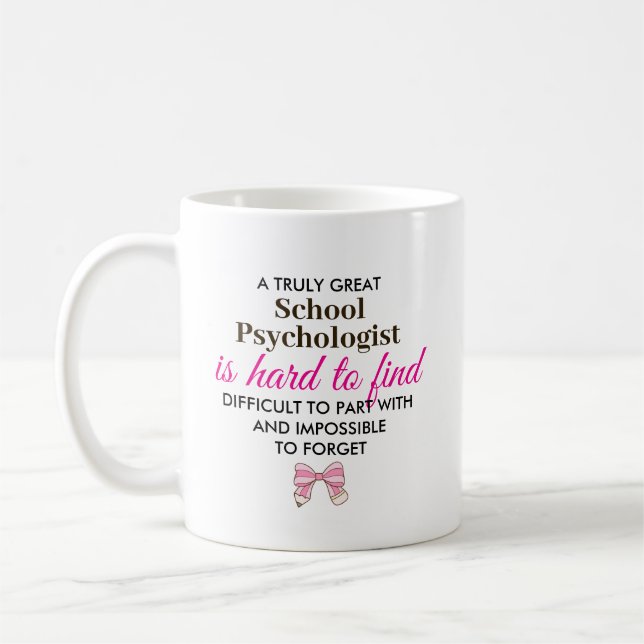 Mug Personalized School Psychologist Appreciation Gift (Gauche)