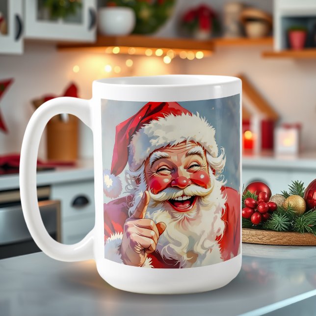 Mug Personalized Vintage Santa Claus Christmas (Créateur téléchargé)